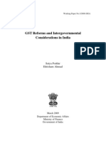 GST Reforms and Intergovernmental Considerations in India