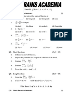 F.SC Part-II (CH.#: 1.1 + 1.2 + 1.3) : Q1: Select The Correct Answers