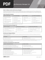 VMware VCenter Site Recovery Manager Cheat Sheet en