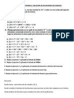 Ejercicios Sobre La Unidad 2. Solución de Ecuaciones No Lineales