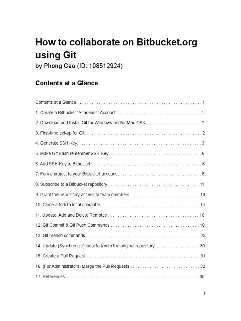 Bitbucket Collaboration Guide | PDF | Command Line Interface | Secure Shell