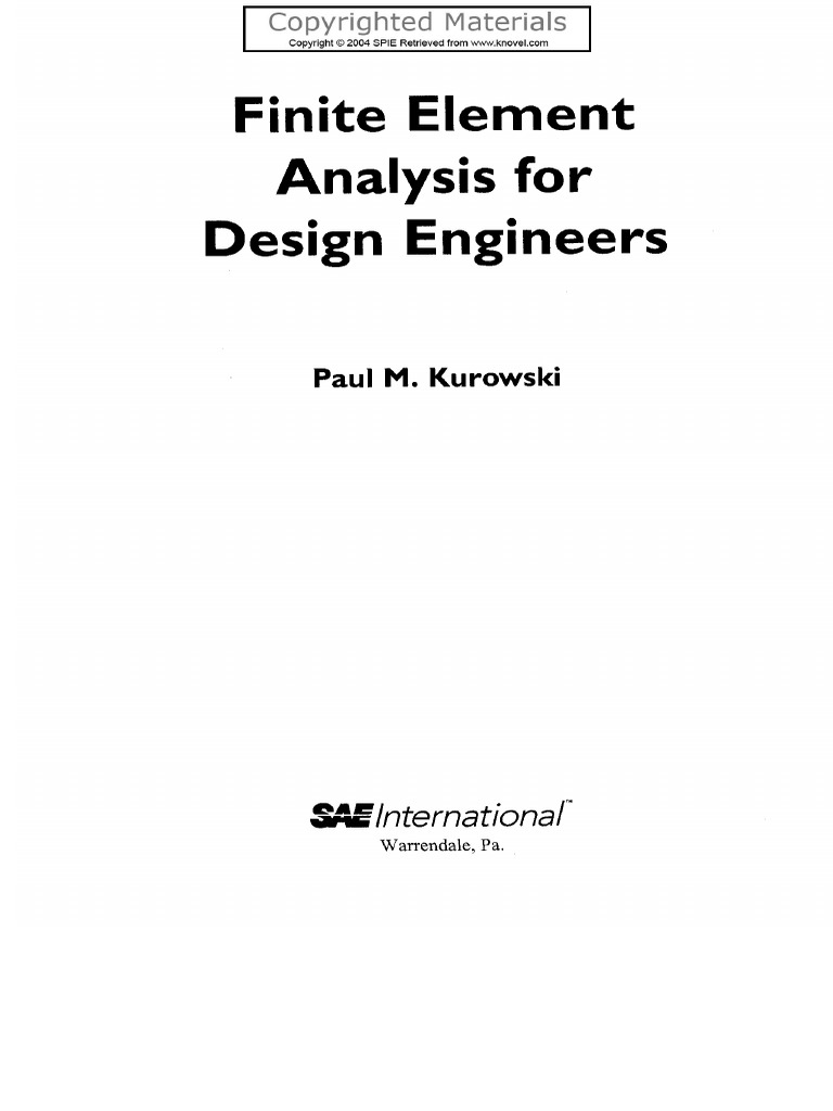 Finite Analysis Design Engineers: Element | PDF