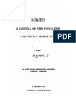 Korijeni S Rijecima Od Njih Postalijem U Hrvatskom Ili Sprskom Jeziku - Djura Danicic