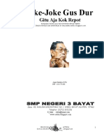 Joke-Joke, Lelucon, Humor Gus Dur ... Hasim Krakitan Bayat Klaten