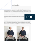 Scurt Ghid de Meditatie Zen