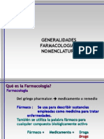 Generalidades Farmacologia I