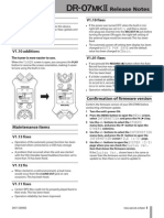 Tascam DR-07 MKII Firmware Version 1.13 Update Guide (E - DR-07mk2 - RN - Ve PDF
