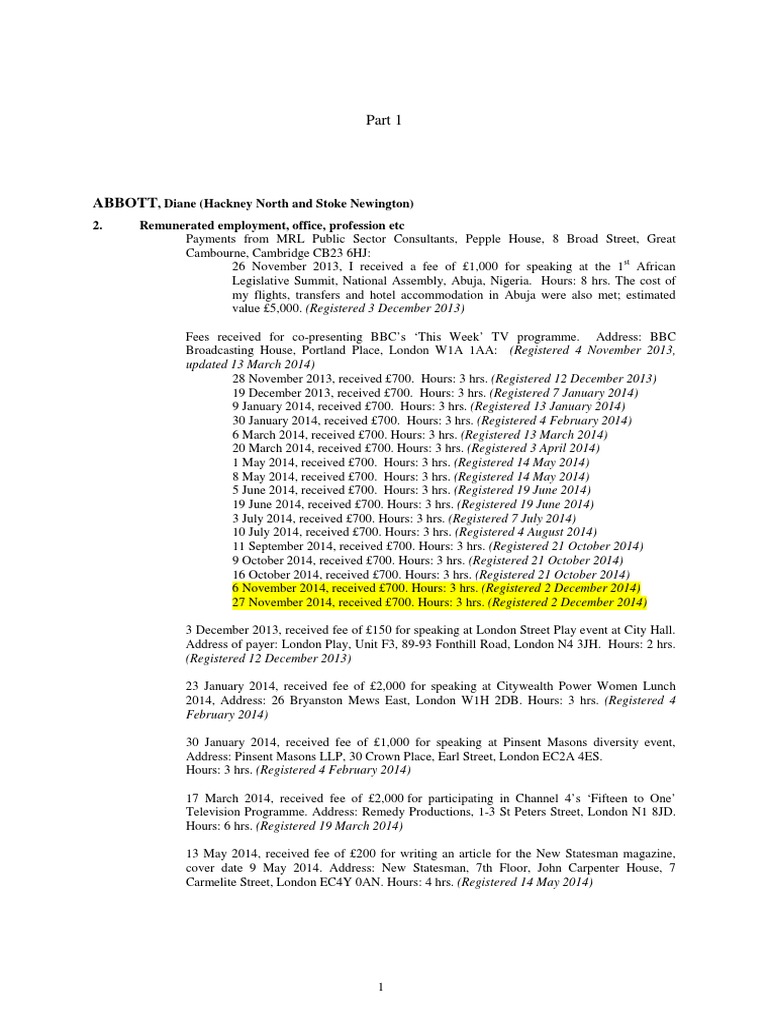 UK MPs Interests, Fees, Bribes, Etc | PDF | Jp Morgan Chase | Saudi Arabia