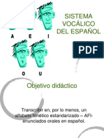 Clasificación de Las Vocales