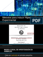 Metodos para Inducir Hipertensión Experimental