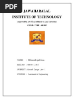 Download My Aircraft Design Project - I by Rohit Muna SN250657586 doc pdf