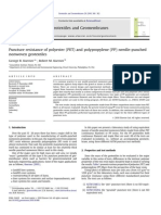 Puncture Resistance of Polyester (PET) and Polypropylene (PP) Needle-Punched Nonwoven Geotextiles