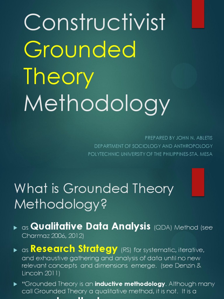 Constructivist Grounded Theory Overview | PDF | Propositional Attitudes ...