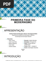 Primeira Fase Do Modernismo