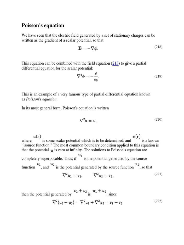 Poisson Equation | PDF