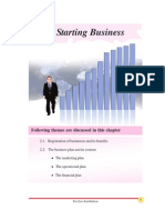 Starting Business: Following Themes Are Discussed in This Chapter