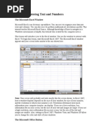 Excel 2007 Lesson 1