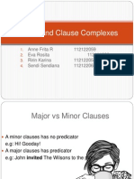 Clause and Clause Complexes