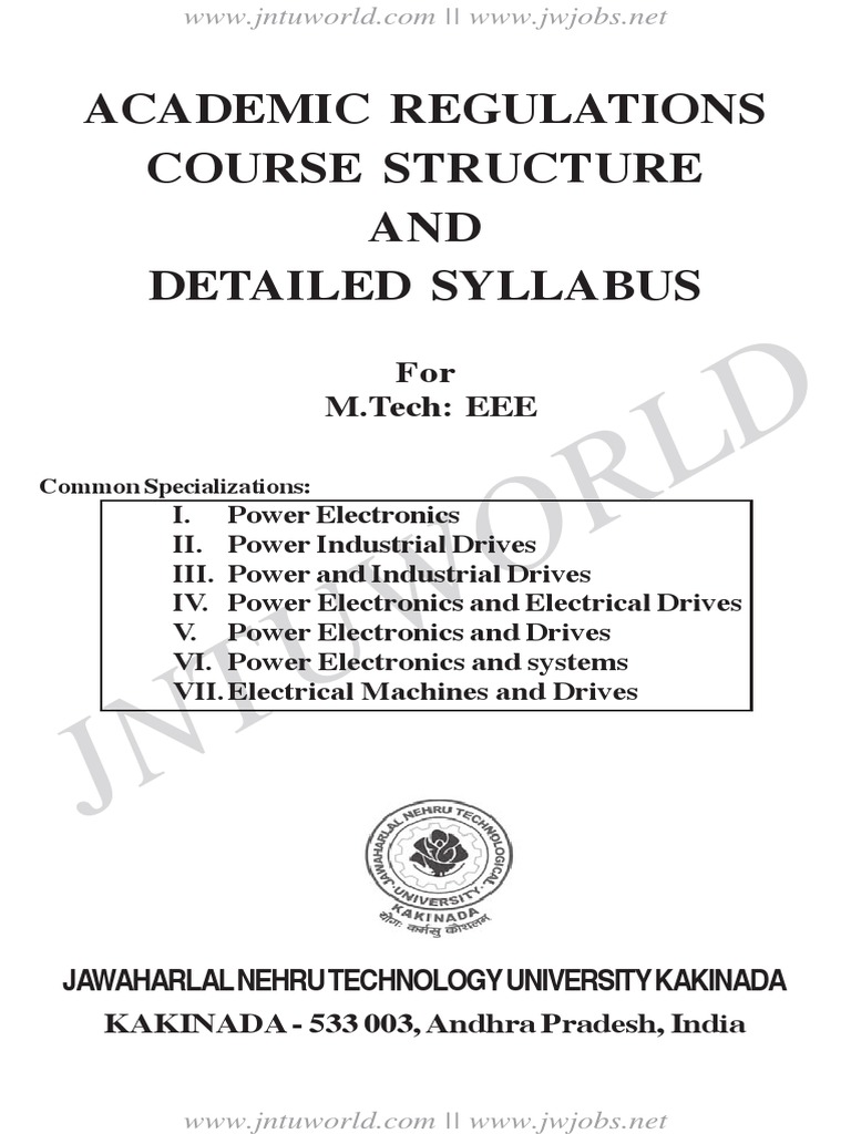 PE&ED Mtech Syllabus PDF | PDF