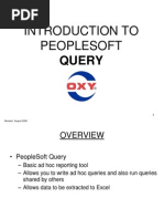 Introduction To PeopleSoft Query