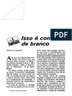 CARDOSO, Hamilton (1985) - Isso É Conversa de Branco. Lua Nova, Vol.2, n.3, Pp. 13-19. ISSN 0102-6445