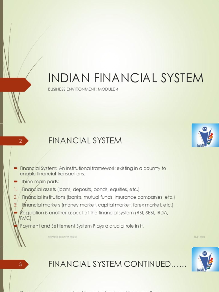 Indian Financial System | PDF | Financial Markets | Money Market