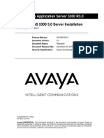 102.1.1 AS 5300 3.0 Server Installation: Avaya Application Server 5300 R3.0