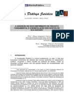 A Arguição de Descumprimento de Preceito Fundamental e A Manipulação Dos Efeitos de Sua Decisão PDF