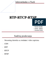 Fakultet Elektrotehnike U Tuzli: RTP-RTCP-RTSP