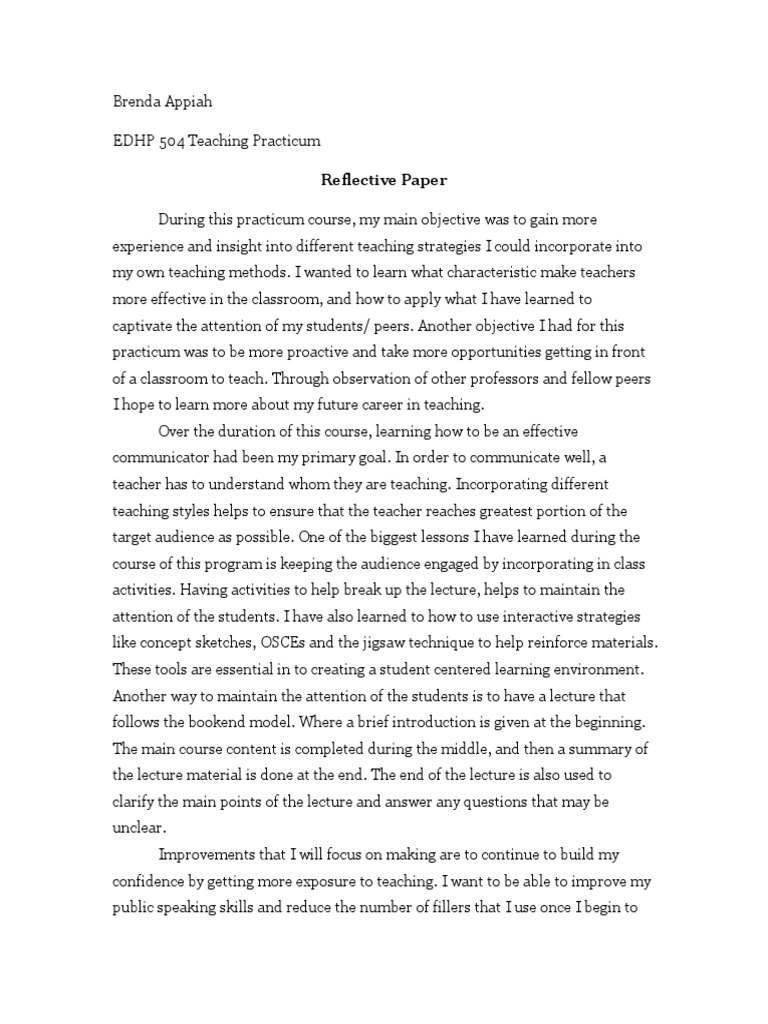 reflexive paper