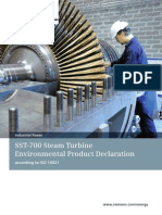 SST-700 Steam Turbine Environmental Product Declaration: According To ISO 14021