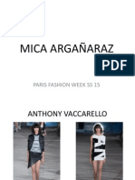 Mica Argañaraz: Paris Fashion Week Ss 15