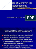 The Role of Money in The Macroeconomy