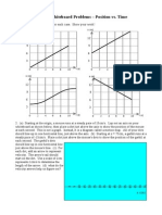 Physics Whiteboard Problems - Position vs. Time: X (M) X (M)