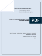 Formulación y Desarrollo Del Proyecto de Aula