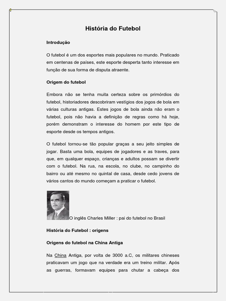 Resumo Sobre O Futebol – Tudo Sobre O Futebol – VYJSBI