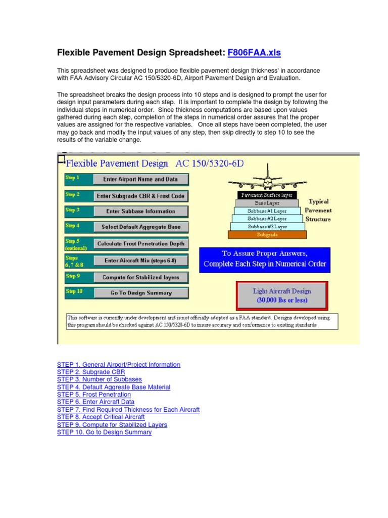 FAA Flexible Pavement Design Tool | PDF
