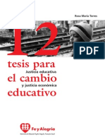 1. 12 Tesís Para El Cambio Educativo