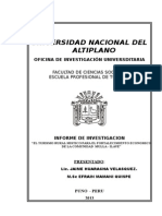INFORME FINAL EL TURISMO RURAL MISTICO PARA EL FORTALECIMIENTO ECONOMICO DE LA COMUNIDAD  MULLA - ILAVE”.doc