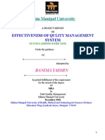 Quality Management System of IVRCL LIMITED
