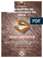 1 Reglamento Del Plan Maestro Del Centro Histórico Del Cusco