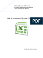 Guia de Ejercicios de Excel