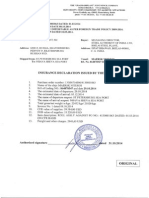 Insurance Declaration Fo Inv. No. 1 PDF