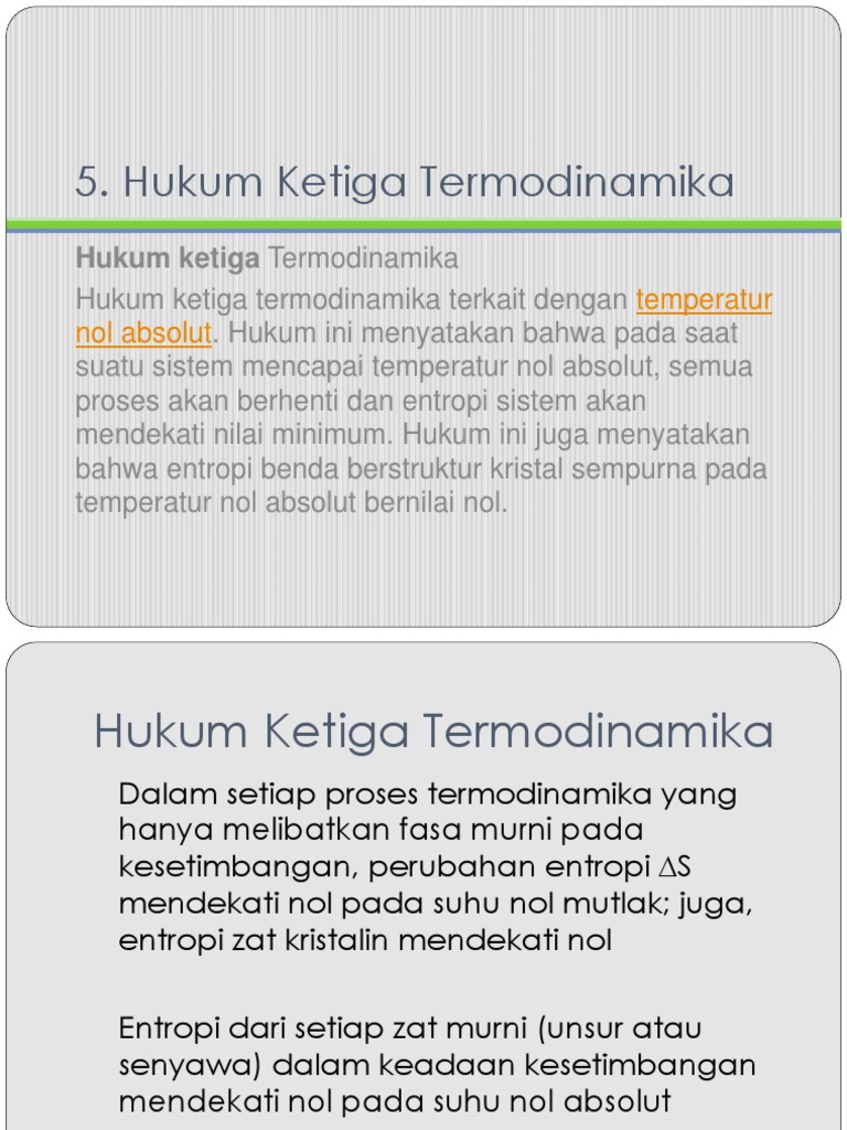 Kimia Fisika Termodinamika 3