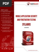 Mobile Application Security and Penetration Testing: Syllabus