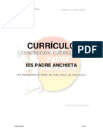 CurrÍculo. Ies Padre Acnhieta