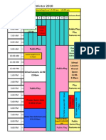 aquatic Schedule/winter 2010 Tuesday PDF