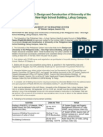 INVITATION TO BID: Design and Construction of University of The Philippines Cebu - New High School Building, Lahug Campus, Cebu City