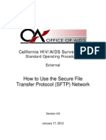 How To Use The Secure File Transfer Protocol (SFTP) Network: California HIV/AIDS Surveillance