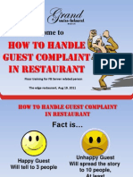 How To Handle Guest Complaint